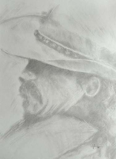 Original Portraiture Men Drawing by Vernon Crumrine