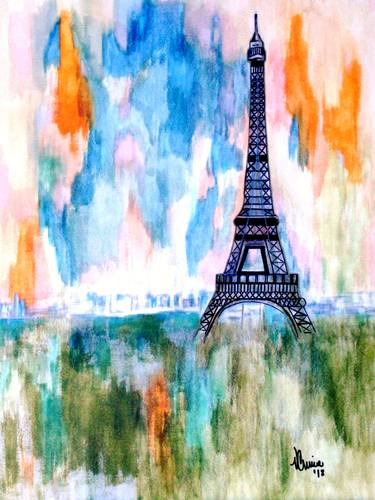 Eiffel au coucher du soleil thumb