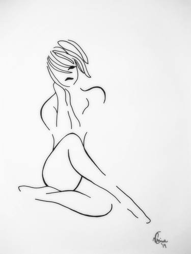 Original Women Drawings by Vernon Crumrine