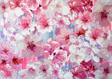 Original Pop Art Floral Paintings by Campbell La Pun