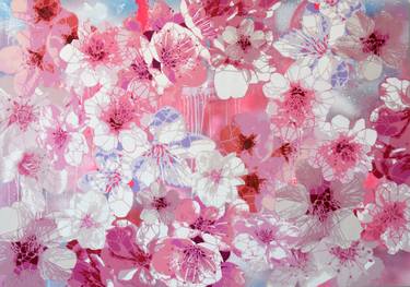 Original Pop Art Floral Paintings by Campbell La Pun