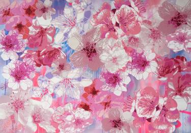 Original Pop Art Floral Paintings by Campbell La Pun