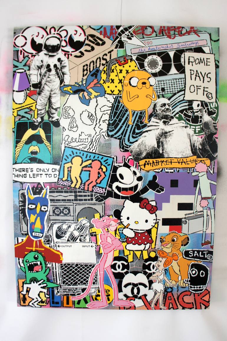 Original Pop Art Popular culture Painting by Campbell La Pun