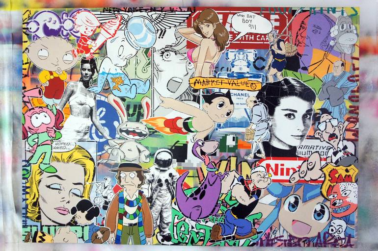 Original Pop Art Pop Culture/Celebrity Painting by Campbell La Pun