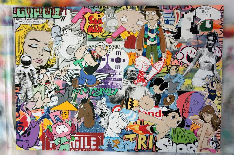 Original Pop Art Pop Culture/Celebrity Painting by Campbell La Pun