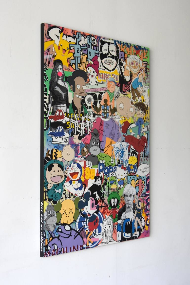 Original Pop Art Popular culture Painting by Campbell La Pun