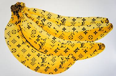 Saatchi Art Artist Campbell La Pun; Painting, “LV Banana - Yellow (Medium Edition) Ed. 5 of 8” #art