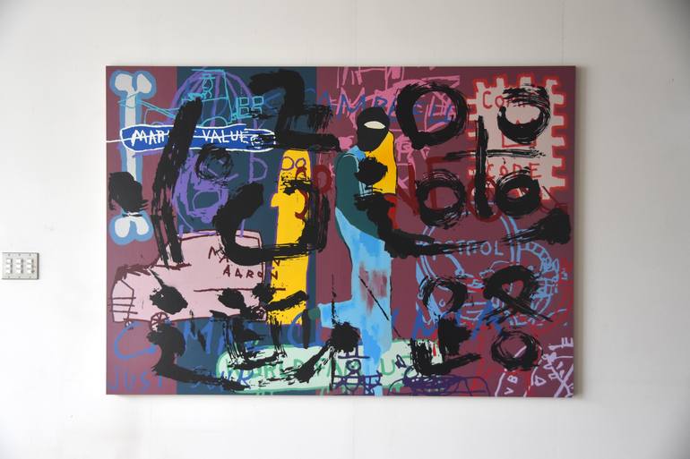 Original Graffiti Painting by Campbell La Pun