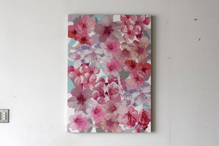 Original Pop Art Floral Painting by Campbell La Pun