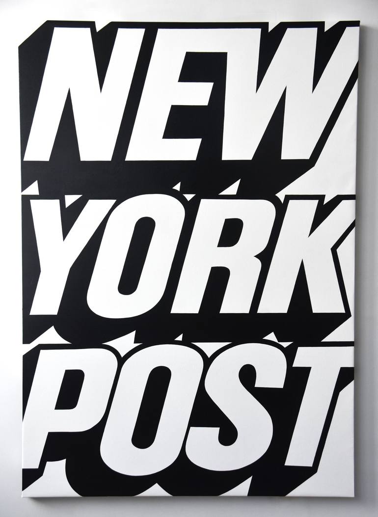 Original Typography Painting by Campbell La Pun