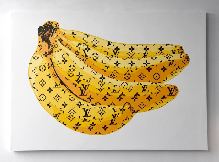 Contemporary Art - Acrylic on canvas - Louis Vuitton Banana 1 - Bruto