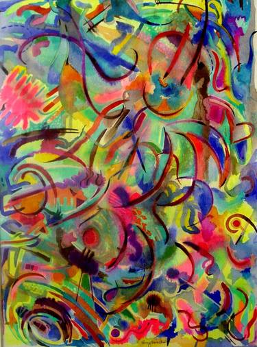 Original Abstract Painting by Nancy Burack