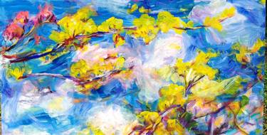 Original Expressionism Floral Paintings by Milton Schaefer