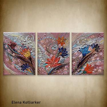 Original Abstract Expressionism Classical mythology Paintings by Elena Kotliarker