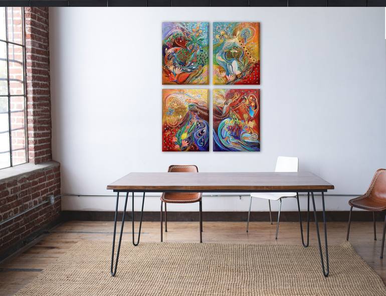 Original Figurative Religion Painting by Elena Kotliarker