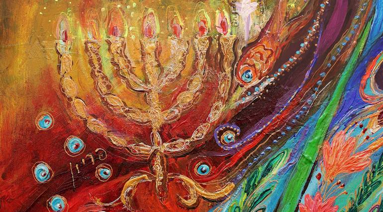 Original Figurative Religion Painting by Elena Kotliarker