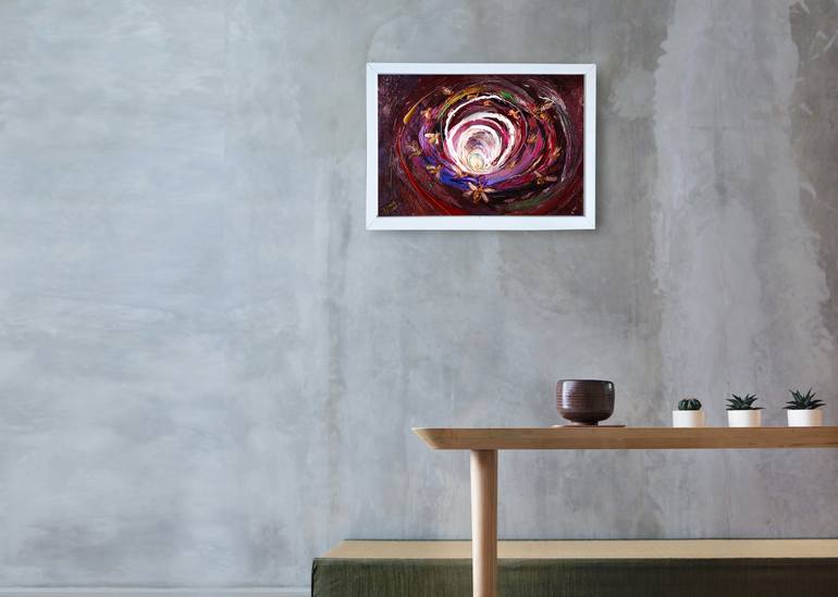 Original Abstract Expressionism Abstract Painting by Elena Kotliarker