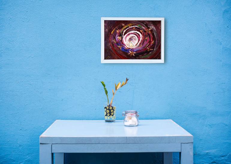 Original Abstract Expressionism Abstract Painting by Elena Kotliarker