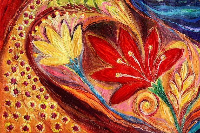 Original Color Field Painting Abstract Painting by Elena Kotliarker
