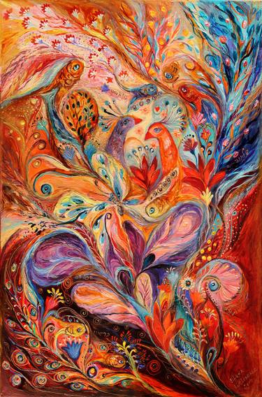 Print of Abstract Expressionism Fantasy Paintings by Elena Kotliarker
