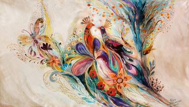 Print of Abstract Expressionism Fantasy Paintings by Elena Kotliarker