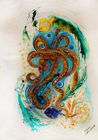 Print of Seascape Paintings by Elena Kotliarker