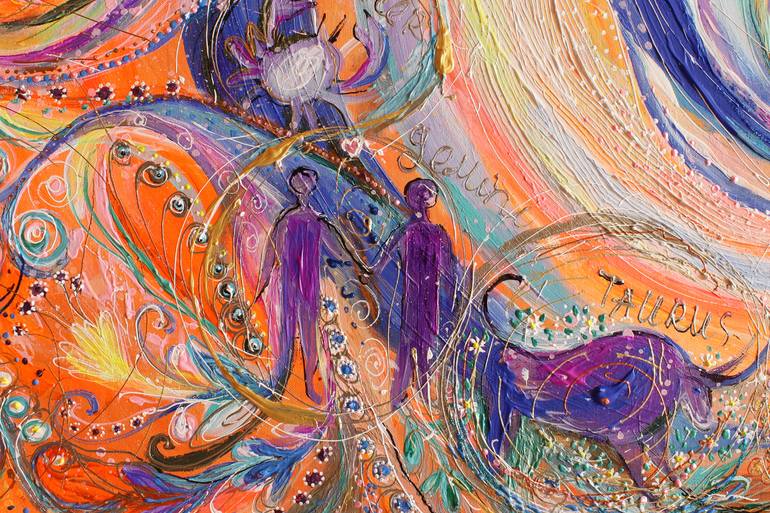 Original Conceptual Classical mythology Painting by Elena Kotliarker