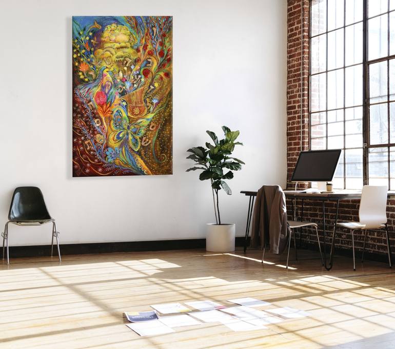 Original Abstract Expressionism Places Painting by Elena Kotliarker
