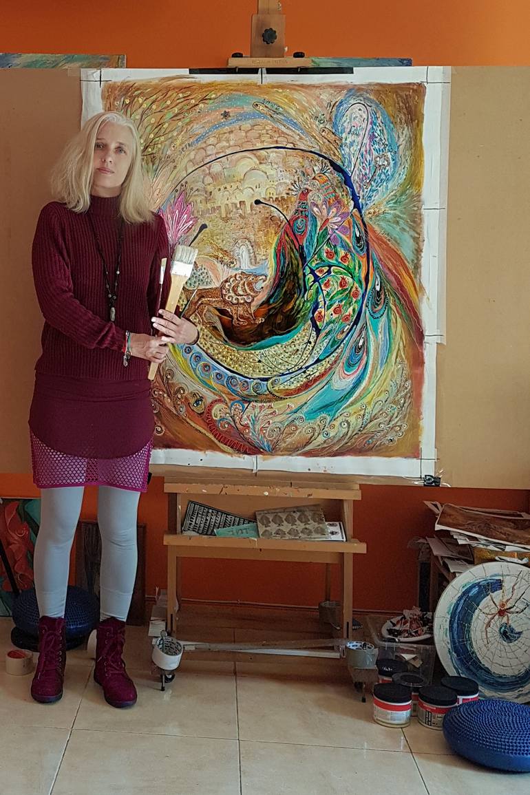 Original Surrealism Other Painting by Elena Kotliarker