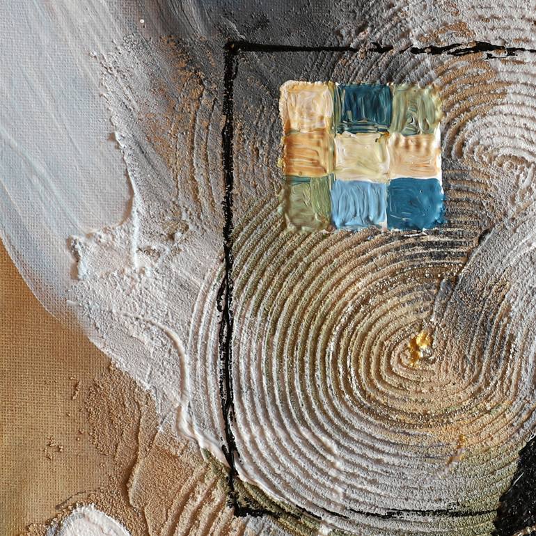 Original Minimalism Abstract Painting by Elena Kotliarker