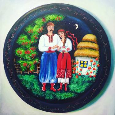 Print of Folk Family Paintings by Nataliya Scheib