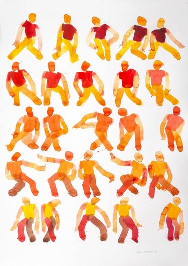 Print of Minimalism People Paintings by Rafal Chojnowski