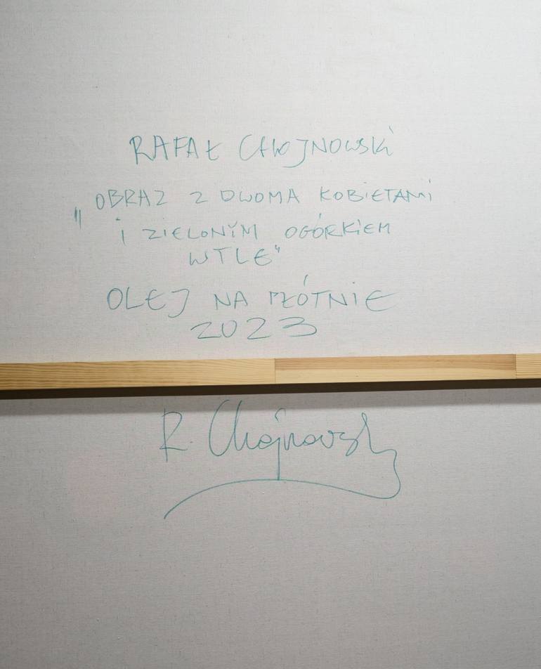 Original Expressionism People Painting by Rafal Chojnowski