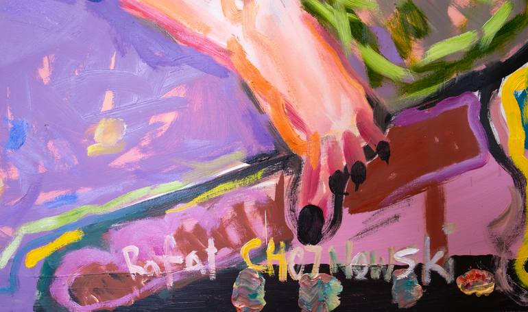 Original Abstract Expressionism Nude Painting by Rafal Chojnowski
