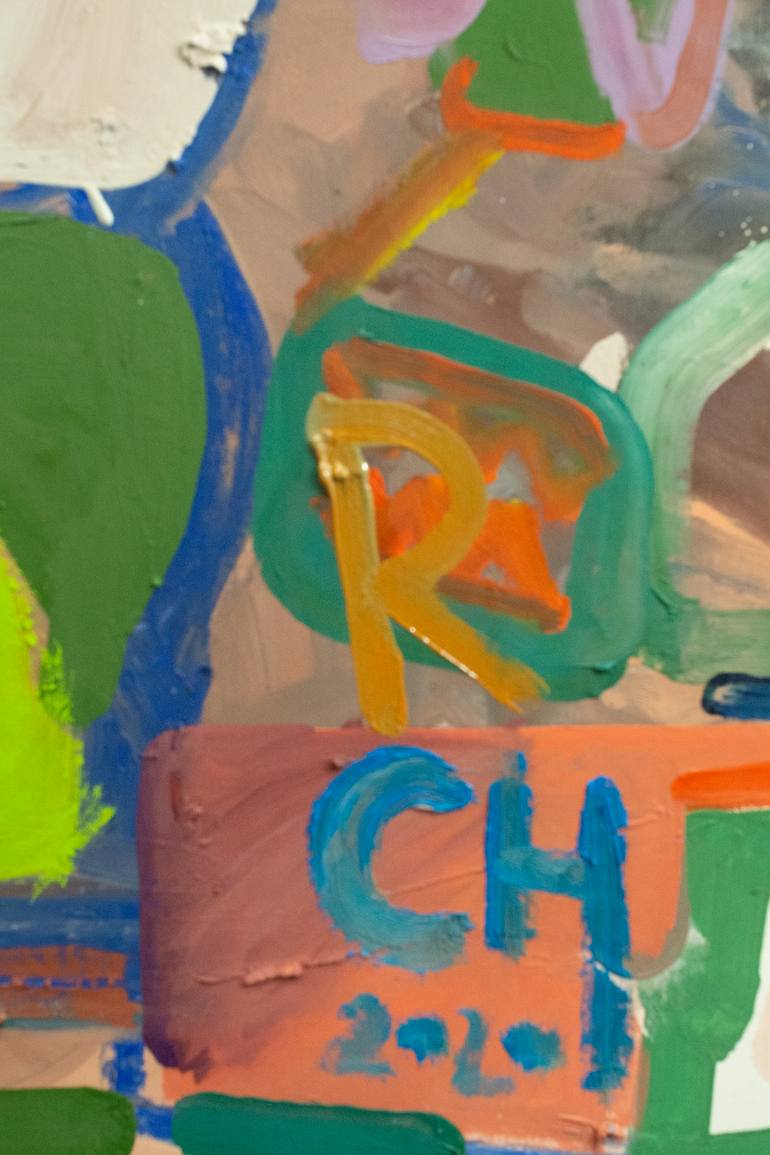 Original Abstract Expressionism Pop Culture/Celebrity Painting by Rafal Chojnowski