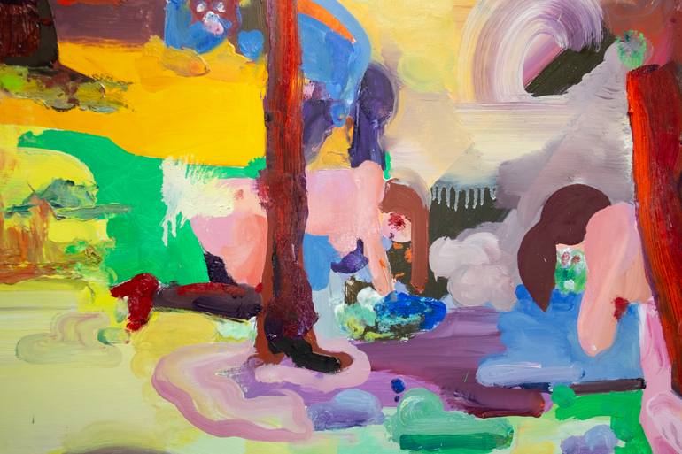 Original Expressionism Landscape Painting by Rafal Chojnowski