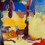 Lost Vegans is a oil work on canvas. The second work from cycle: Secret life of the trees. Lots of details and interpretations are included on this canvas. The painting is colorful with bold impasto paint. Have a look on details :)