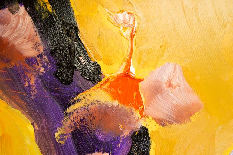 Original Expressionism People Painting by Rafal Chojnowski