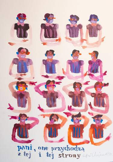 Print of People Paintings by Rafal Chojnowski