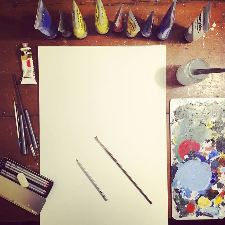 Original Abstract Animal Painting by Crafty Bounder