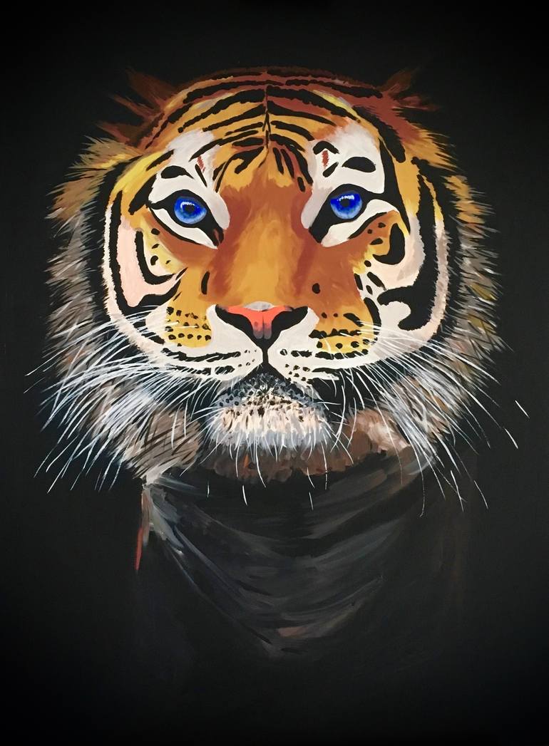 tiger tiger burning bright painting