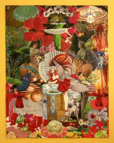 Print of Fantasy Collage by shida partovi