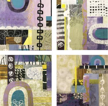 Original Modern Abstract Collage by Kathy Ferguson