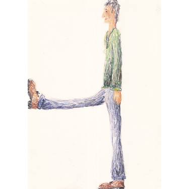 Original Figurative People Drawings by Hans Van Meeuwen