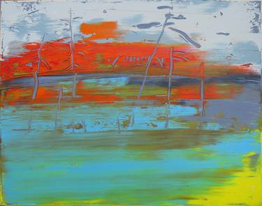 Original Abstract Landscape Paintings by Inez Carter