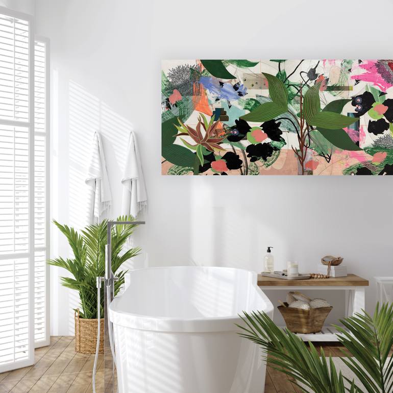 Original Abstract Expressionism Abstract Mixed Media by Valerie Capewell