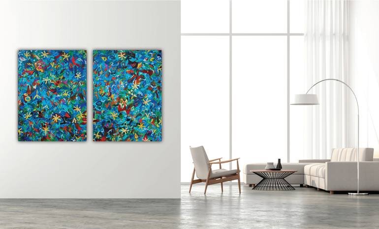 Original Abstract Expressionism Nature Painting by Valerie Capewell