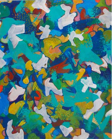 Print of Abstract Aerial Paintings by Valerie Capewell