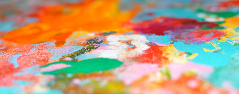 Original Abstract Expressionism Abstract Painting by Valerie Capewell