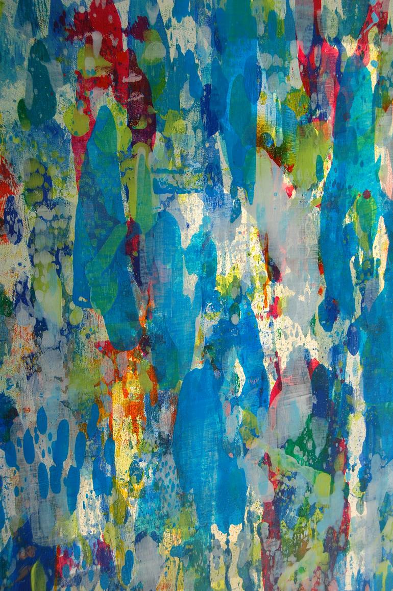 Original Abstract Expressionism Abstract Painting by Valerie Capewell